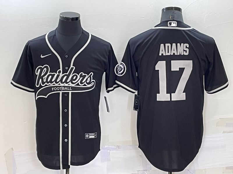 Men Oakland Raiders #17 Adams Black Nike Co branded NFL Jersey->san francisco 49ers->NFL Jersey